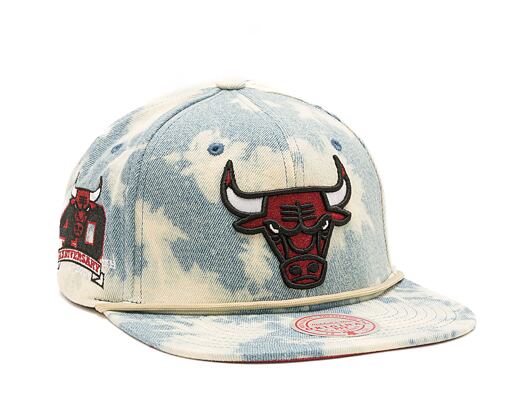 Kšiltovka Mitchell & Ness NBA Acid Wash Snapback Bulls Blue