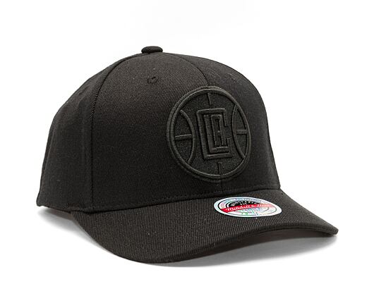 Kšiltovka Mitchell & Ness NBA Blk/Blk Logo Classic Red Clippers Black