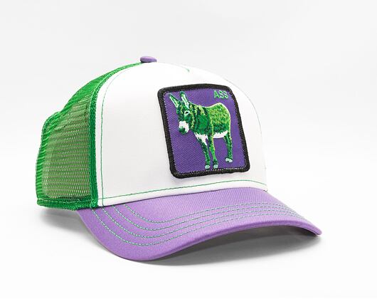 Kšiltovka Goorin - 'Acid Trip Pack' - Donkey Trip - White / Purple / Green