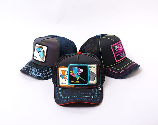 Kšiltovka Goorin - 'Drip Pack' - RrollinG - Black / Turquoise