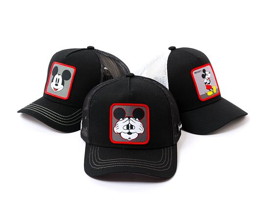 Kšiltovka Capslab Mickey Mouse - Scary Mickey Mouse Black / Grey