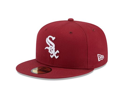 Kšiltovka New Era 59FIFTY MLB League Essential Chicago White Sox Cardinal / White