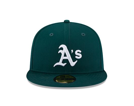 Kšiltovka New Era 59FIFTY MLB Team Side Patch Oakland Athletics Dark Green / White