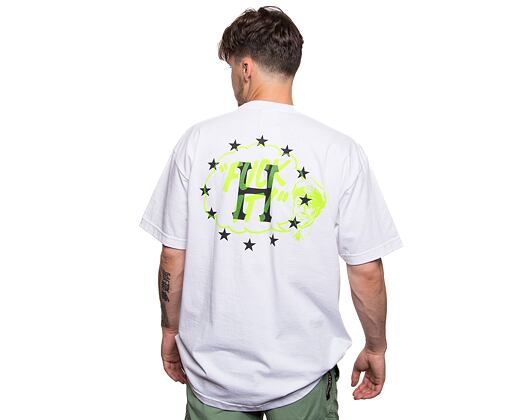 Triko HUF Galactic Motto T-Shirt ts02012-white