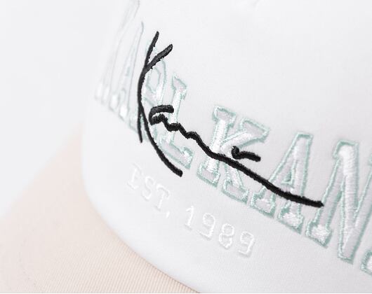 Kšiltovka Karl Kani College Signature Trucker Cap Off White/White