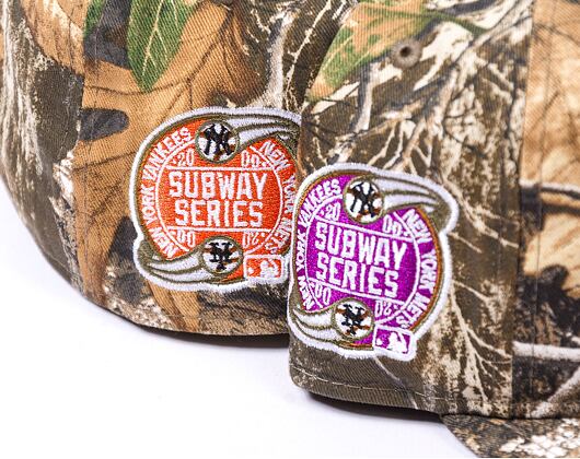 New Era 59FIFTY LP Retro Crown MLB "2000 SUBWAY SERIES" Side Patch New York Mets Realtree/Orange
