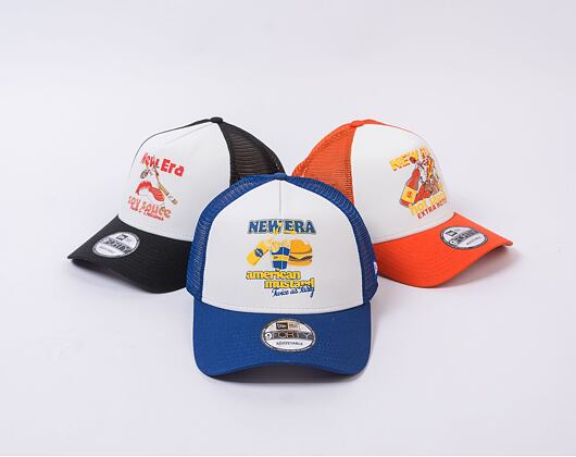 Kšiltovka New Era 9FORTY A-Frame Trucker Food White / Royal Blue