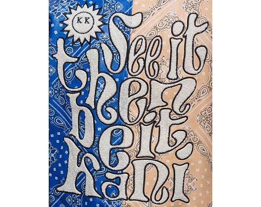 Bunda Karl Kani Retro Patch Paisley Block College sand/blue/off white