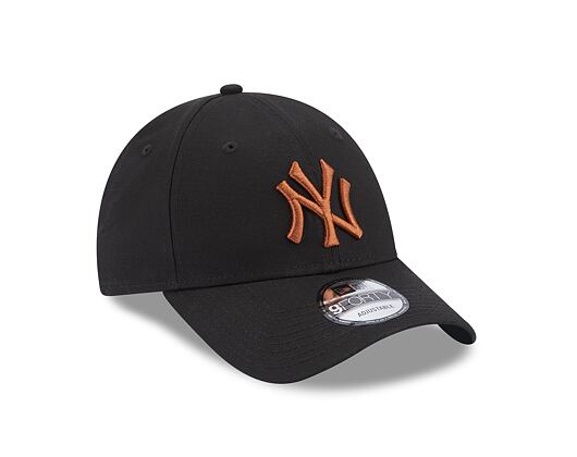 Kšiltovka New Era 9FORTY MLB League Essential New York Yankees Black / Toasted Peanut