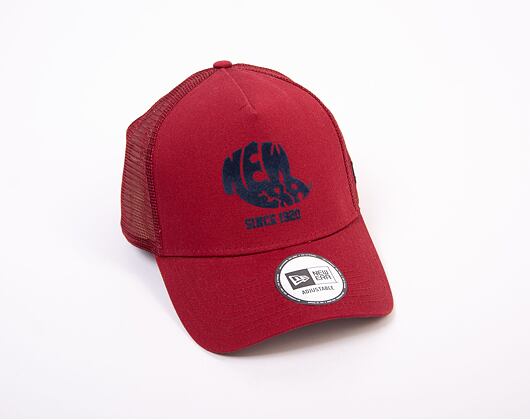 Kšiltovka New Era 9FORTY Trucker Heritage Snapback Cardinal