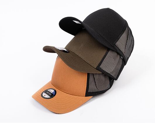 Kšiltovka State of WOW UPFRONT Reed Trucker Cap Camel/Black