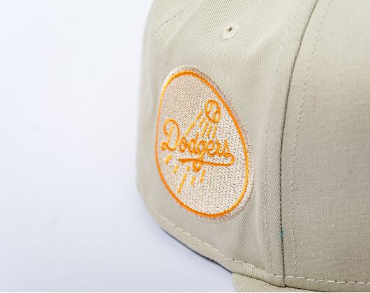 Kšiltovka New Era 9FIFTY MLB Side Patch Los Angeles Dodgers Stone / Orange Glaze