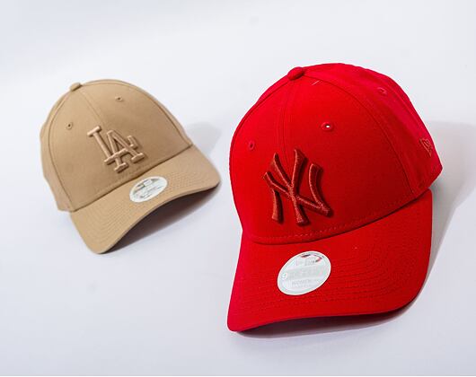 Dámská Kšiltovka New Era 9FORTY Womens MLB League Essential New York Yankees Scarlet / H Red