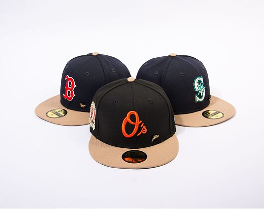 Kšiltovka New Era 59FIFTY MLB "Varsity Pin & Sidepatch" Baltimore Orioles Cooperstown