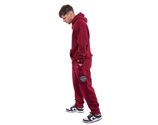 Tepláky New Era Lifestyle Cargo Joggers Cardinal / Dark Green