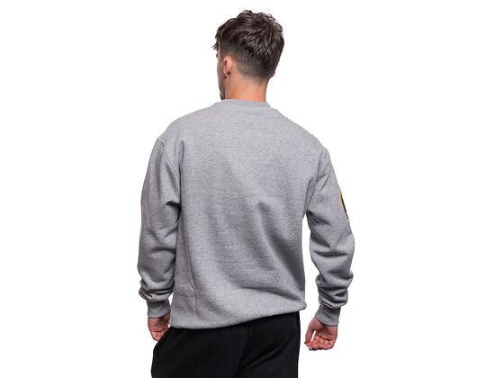 Mikina New Era MLB Large Logo Oversized Crewneck Oakland Athletics Cooperstown Heather Gray / Dark G