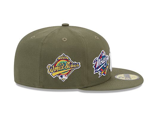 Kšiltovka New Era 59FIFTY MLB 5 Olive WS New York Yankees New Olive / White