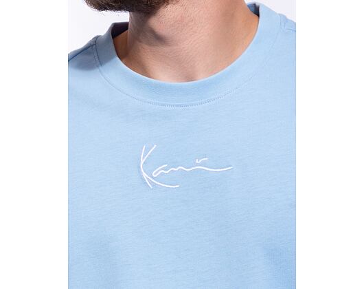 Triko Karl Kani Small Signature Tee light blue