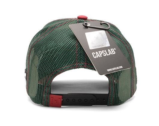 Kšiltovka Capslab - Trucker Tom & Jerry - Tom & Jerry - Sand / Green / Red