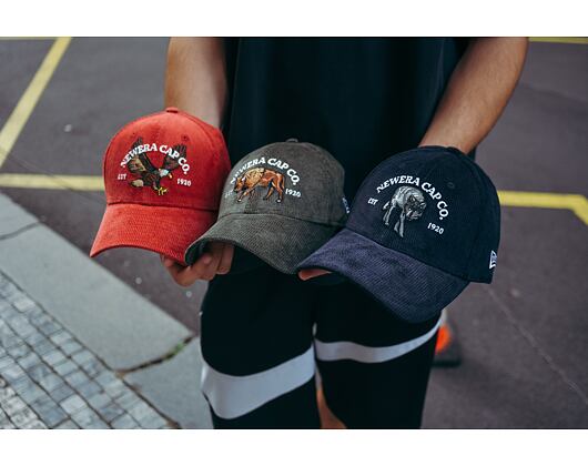 Kšiltovka New Era 9FORTY Cord Navy / Grey