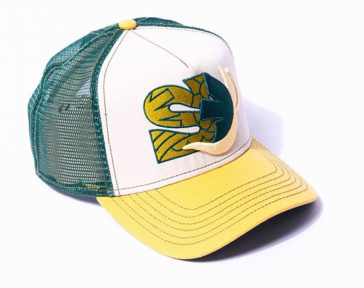Kšiltovka Stetson Trucker Cap Planty S Stetson x The Feebles - Green/Beige