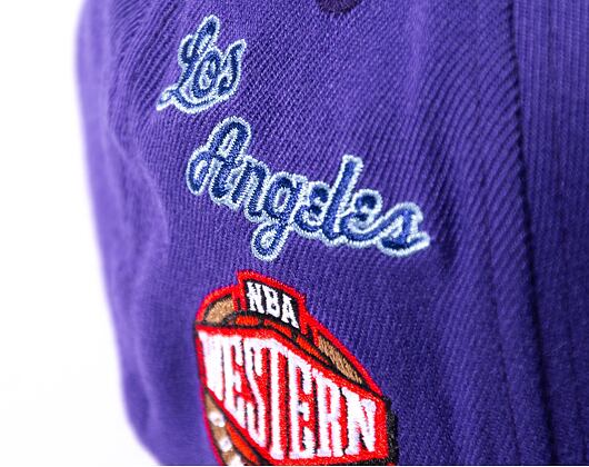 Kšiltovka Mitchell & Ness NBA Home Town Classic Red Los Angeles Lakers Purple