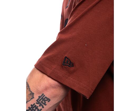 Triko New Era MLB Team Patch Oversized Tee San Diego Padres Cooperstown Brown / Black