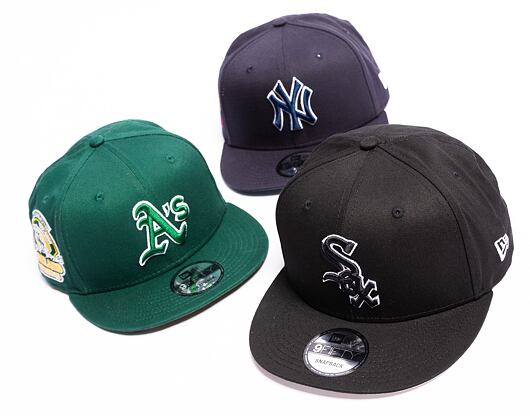Kšiltovka New Era 9FIFTY MLB Side Patch Script Oakland Athletics Dark Green / Olive