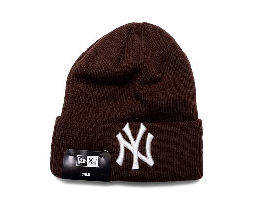 Dětský Kulich New Era MLB Kids Child League Essential Beanie New York Yankees Dark Brown/Off White