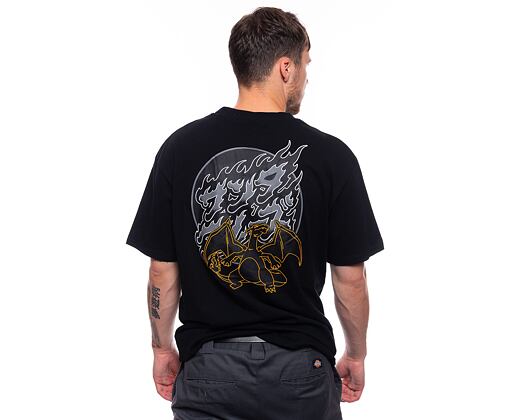 Triko Santa Cruz Pokemon Fire Type 3 T-Shirt Black