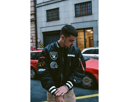 Bunda New Era × Alpha Industries MA-1 OG Jacket Las Vegas Raiders