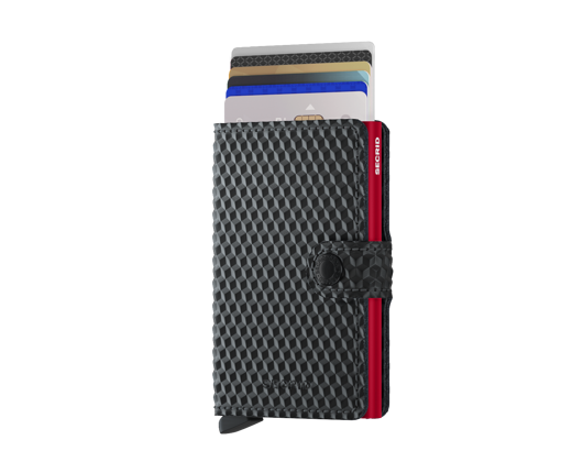 Peněženka Secrid Miniwallet Cubic Black-Red