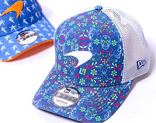 Kšiltovka New Era 9FIFTY Original Fit Pre-Curved Lando Norris Mexico McLaren Racing Navy