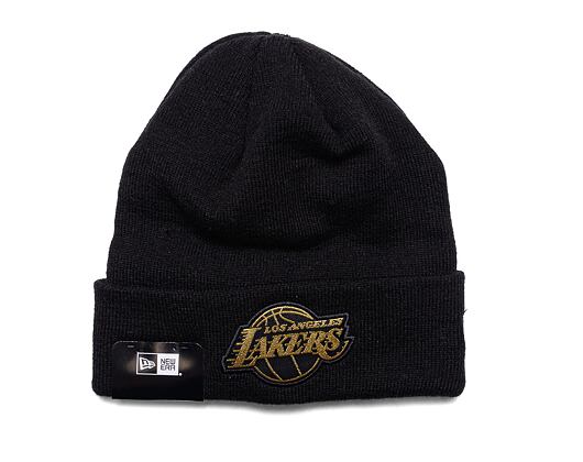 Kulich New Era NBA Metallic Badge Beanie Los Angeles Lakers Black / Metallic Gold