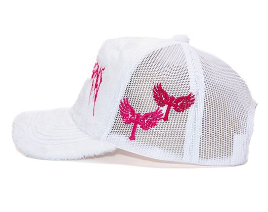 Kšiltovka Reflection Luxury Fuzzy Trucker Angel White / Pink