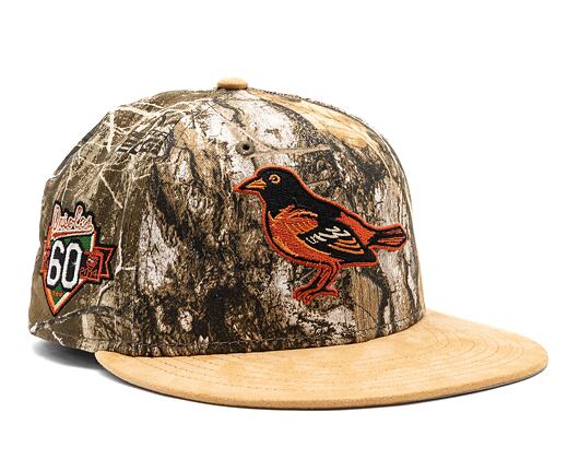 Kšiltovka New Era 59FIFTY "Real Tree" Baltimore Orioles - Cooperstown
