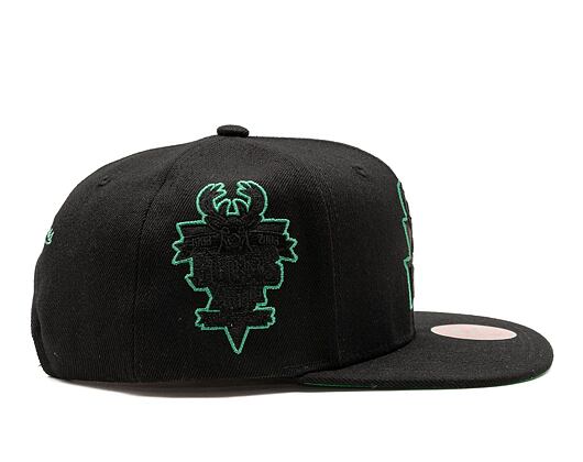 Kšiltovka Mitchell & Ness Tc Bottoms Snapback Hwc NBA MILWAUKEE BUCKS Black