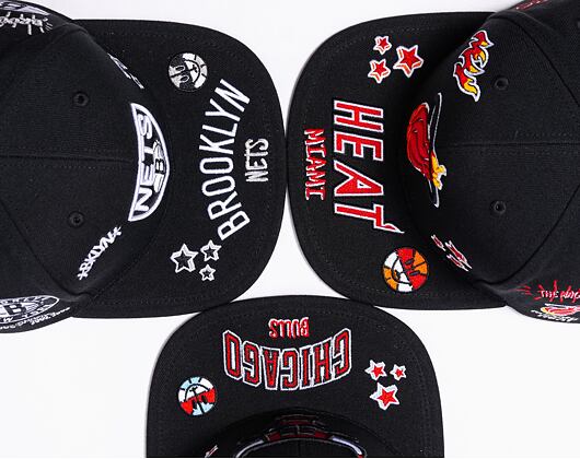 Kšiltovka Mitchell & Ness All Out Snapback NBA CHICAGO BULLS Black