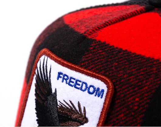 Kšiltovka Goorin - Ski Free - Freedom Eagle - Black / Red