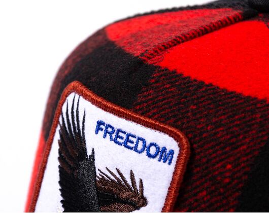 Kšiltovka Goorin Ski Free - Freedom Eagle Black / Red