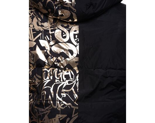 Zimní Bunda Sprayground Gold Graffiti Down Jacket (péřovka) Black / Gold