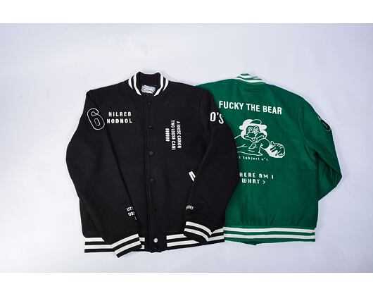 Bunda The Dudes Test Subject 1 Varsity Jacket Bottle Green
