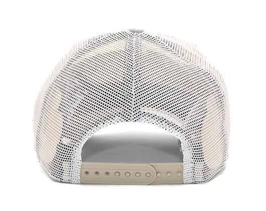 Kšiltovka New Era 9FORTY A-Frame Trucker MLB Boucle Los Angeles Dodgers Stone / Caramel Brown / Off
