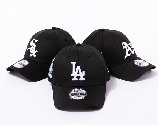 Kšiltovka New Era 9FORTY MLB Patch Los Angeles Dodgers Cooperstown Black / Kelly Green