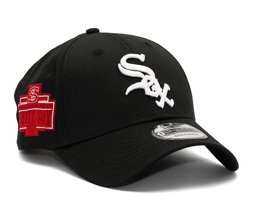Kšiltovka New Era 9FORTY MLB Patch Chicago White Sox Cooperstown Black / Kelly Green