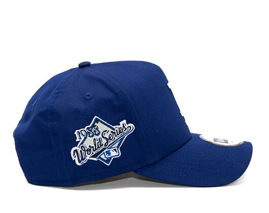 Kšiltovka New Era 9FORTY A-Frame MLB Patch Los Angeles Dodgers Cooperstown Royal Blue