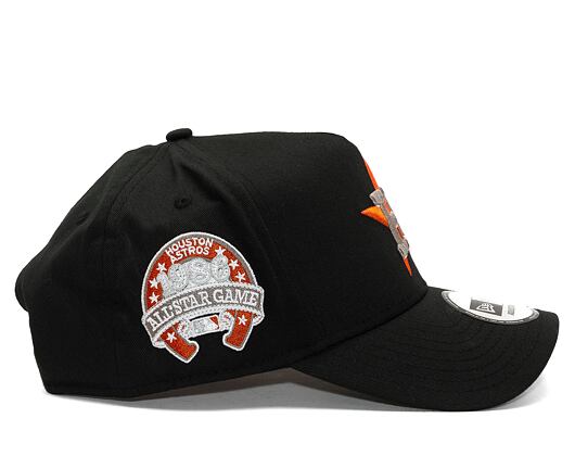 Kšiltovka New Era 9FORTY A-Frame MLB Patch Houston Astros Cooperstown Black / Kelly Green