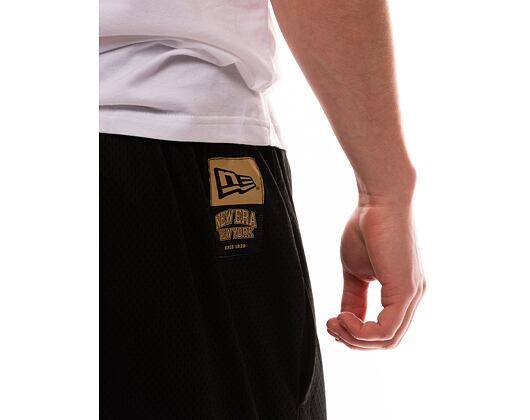 Kraťasy New Era Oversized Mesh Shorts - Black / Metallic Gold