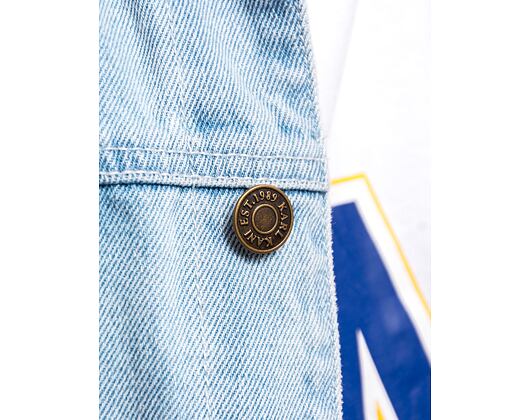Džínová bunda Karl Kani OG Paintsplatter Denim Trucker Jacket Bleached blue/white