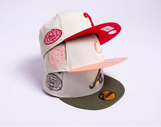 Kšiltovka New Era 59FIFTY MLB White Crown Philadelphia Phillies Cooperstown Off White / Red